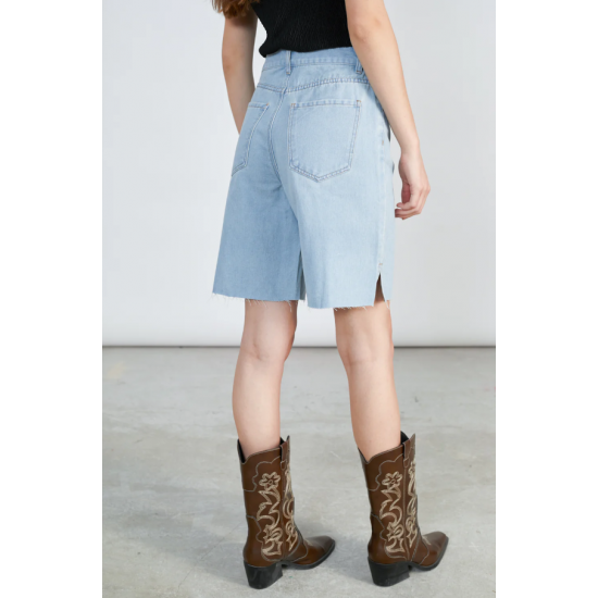 24 COLOURS Γυναικείo Shorts Jean C25S-80383(Μπλε Ανοιχτό)