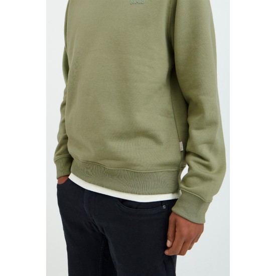 BLEND Ανδρικό Φούτερ Logo Blend Crewneck Regular Fit 20712522-Oil Green (Πράσινο)