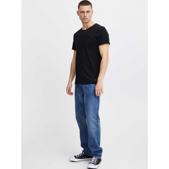 BLEND Ανδρικό T-shirt με Στάμπα Regular Fit BHNOEL tee 20709766-70155 Black (Μαύρο)