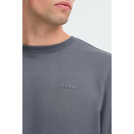 BLEND Ανδρικό Φούτερ Logo Blend Crewneck Regular Fit 20712522-193910 Iron Gate (Γκρί)