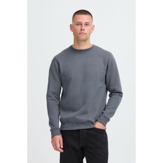 BLEND Ανδρικό Φούτερ Logo Blend Crewneck Regular Fit 20712522-193910 Iron Gate (Γκρί)