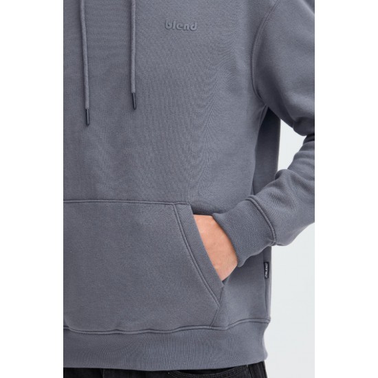 BLEND Ανδρικό Φούτερ με κουκούλα Logo Hoodie 20712536-193910 Iron Gate (Γκρι)