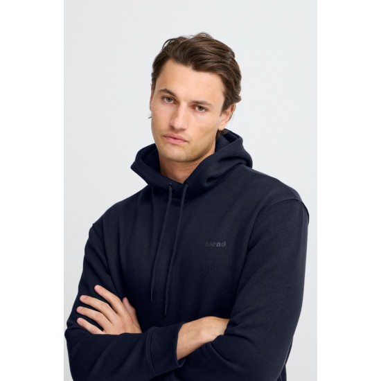 BLEND Ανδρικό Φούτερ με κουκούλα Logo Hoodie 20712536-194013 Dark Navy (Μπλέ Σκούρο)