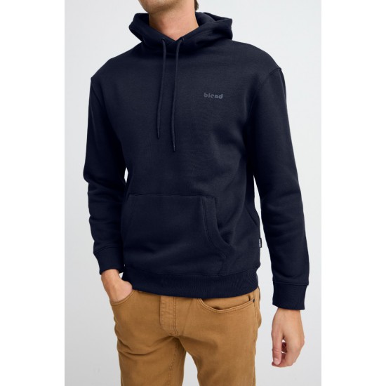 BLEND Ανδρικό Φούτερ με κουκούλα Logo Hoodie 20712536-194013 Dark Navy (Μπλέ Σκούρο)