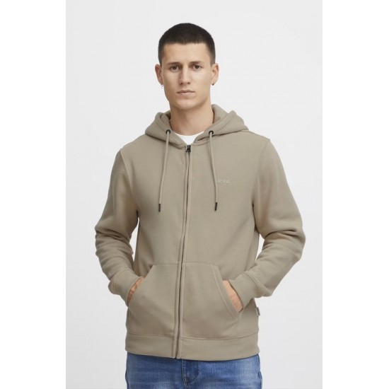 BLEND Ανδρική Βαμβακερή Ζακέτα με Κουκούλα Hoodie Zip Basic 20714494-Crockery (Μπεζ)