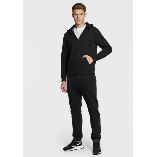 BLEND Ανδρική Βαμβακερή Ζακέτα με Κουκούλα Hoodie Zip Basic 20714494-194007 Black (Μαύρο)