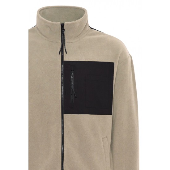 BLEND Ανδρική Ζακέτα Fleece Regular Fit Full Zip Sweat 20715834-161104 (Μπεζ)