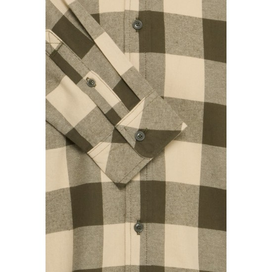 BLEND Ανδρικό Βαμβακερό Πουκάμισο Καρό Regular Fit 20718538-190414 (Χακί)