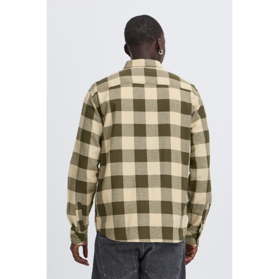 BLEND Ανδρικό Βαμβακερό Πουκάμισο Καρό Regular Fit 20718538-190414 (Χακί)