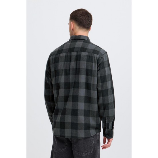 BLEND Ανδρικό Βαμβακερό Πουκάμισο Καρό Regular Fit 20718538-194007 (Μαύρο)