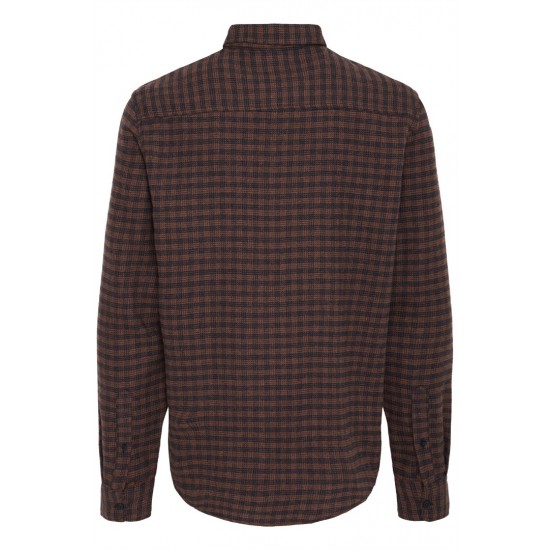 BLEND Ανδρικό Βαμβακερό Πουκάμισο Καρό Regular Fit 20718858-194011 Salute (Καφέ)