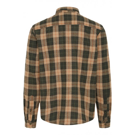 BLEND Ανδρικό Βαμβακερό Πουκάμισο Καρό Regular Fit 20718859-190414 Forest Night (Πράσινο)