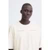 BLEND Ανδρικό Βαμβακερό T-shirt Regular Fit BHKEATON BACKPRINT TEE 20720341-Snow White(Λευκό)
