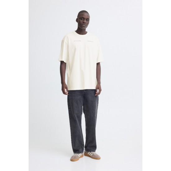 BLEND Ανδρικό Βαμβακερό T-shirt Regular Fit BHKEATON BACKPRINT TEE 20720341-Snow White(Λευκό)