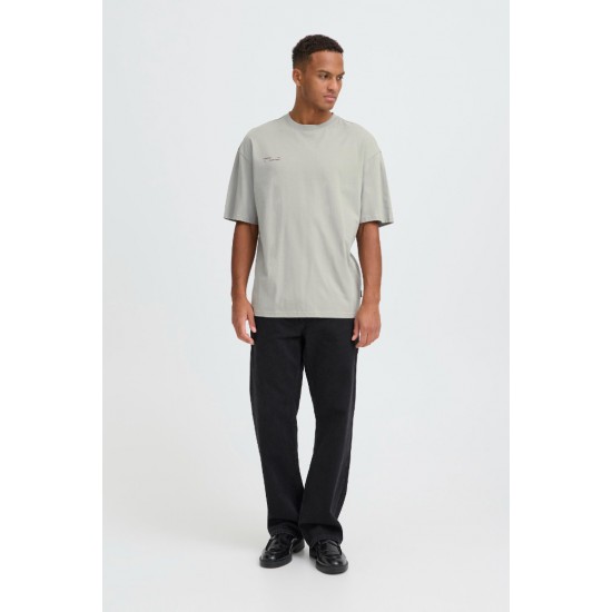 BLEND Ανδρικό Βαμβακερό T-shirt Relaxed Fit BHKODEY BACKPRINT TEE 20720343-Griffin(Γκρί)