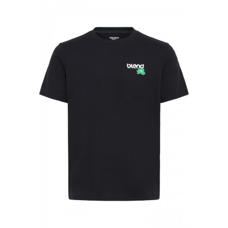 BLEND Ανδρικό Βαμβακερό T-shirt Regular Fit BHKENAN TEE  20720350-Black(Μαύρο)