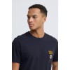 BLEND Ανδρικό Βαμβακερό T-shirt Regular Fit BHKAMERON FUNNY EMB TEE 20720360-Salute(Μπλέ)
