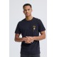 BLEND Ανδρικό Βαμβακερό T-shirt Regular Fit BHKAMERON FUNNY EMB TEE 20720360-Salute(Μπλέ)