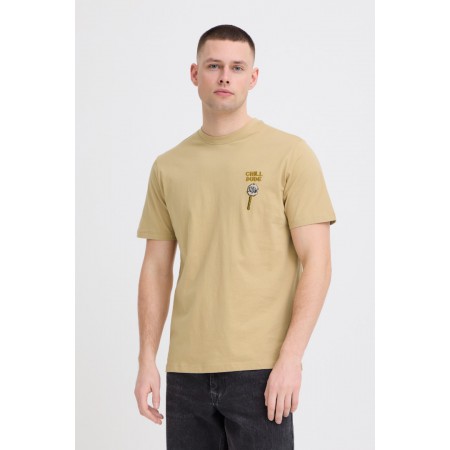 BLEND Ανδρικό Βαμβακερό T-shirt Regular Fit BHKAMERON FUNNY EMB TEE 20720360-Starfish(Κάμελ)