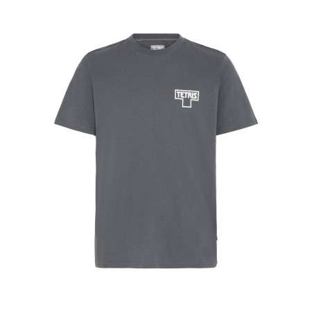 BLEND Ανδρικό Βαμβακερό T-shirt Relaxed Fit 20720531-Iron Gate(Ανθρακί)