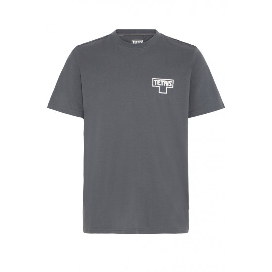 BLEND Ανδρικό Βαμβακερό T-shirt Relaxed Fit 20720531-Iron Gate(Ανθρακί)