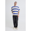Blend T-Shirt with Stripes Baggy Fit 20720590-900005716(Κρεμ-Μπλέ)