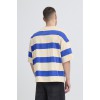 Blend T-Shirt with Stripes Baggy Fit 20720590-900005716(Κρεμ-Μπλέ)