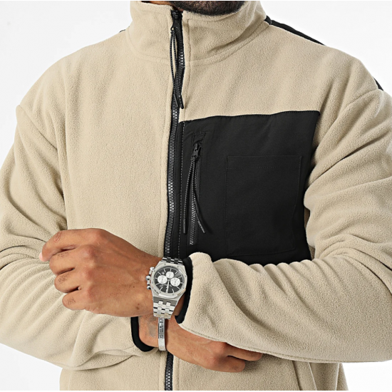 BLEND Ανδρική Ζακέτα Fleece Regular Fit Full Zip Sweat 20715834-161104 (Μπεζ)