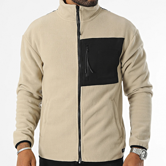 BLEND Ανδρική Ζακέτα Fleece Regular Fit Full Zip Sweat 20715834-161104 (Μπεζ)