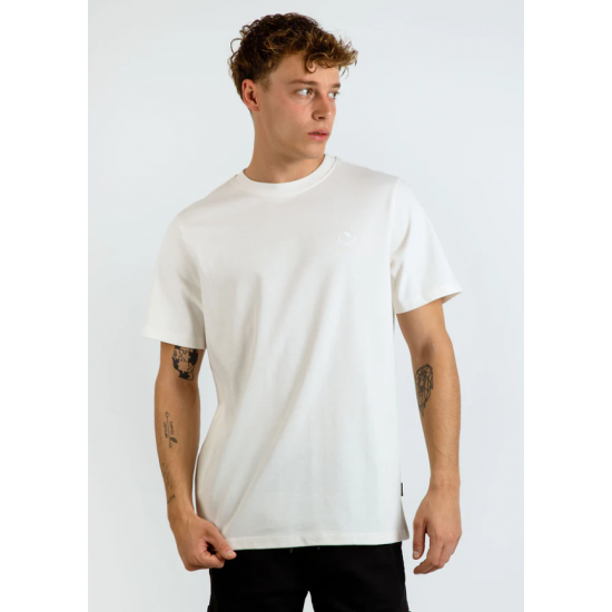 BLEND Ανδρικό Βαμβακερό T-shirt Regular Fit 20718607-110602 Snow White (Κρεμ)