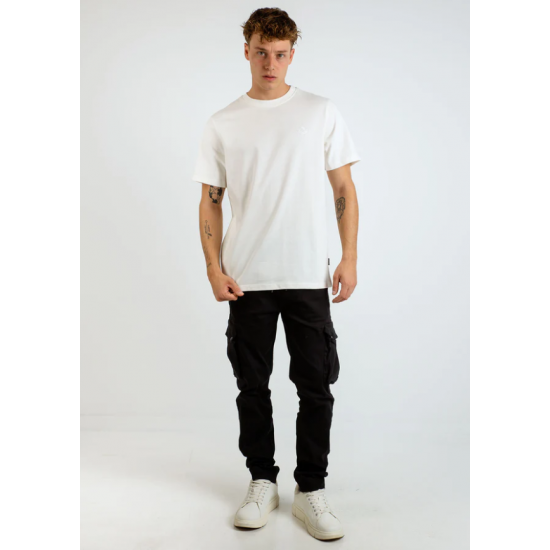 BLEND Ανδρικό Βαμβακερό T-shirt Regular Fit 20718607-110602 Snow White (Κρεμ)