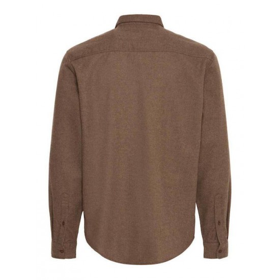 BLEND Ανδρικό Βαμβακερό Πουκάμισο Regular Fit 20718860-191419 Chicory Coffee (Καφέ)