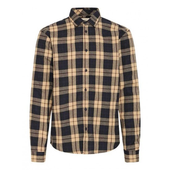 BLEND Ανδρικό Βαμβακερό Πουκάμισο Καρό Regular Fit 20718859-194011 Salute (Μπλε)