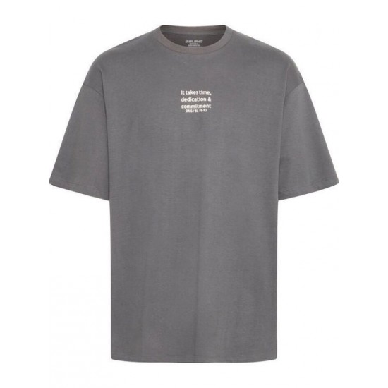 BLEND Ανδρικό Βαμβακερό T-shirt Regular Fit  BHKERN tee 20718614-193910 Iron Gate (Γκρι)