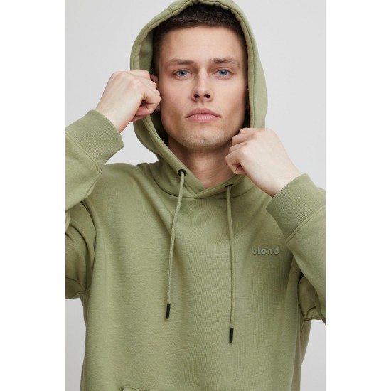 BLEND Ανδρικό Φούτερ με κουκούλα Logo Hoodie 20712536-Oil Green (Λαδί)