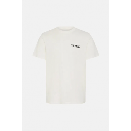 BLEND Ανδρικό Βαμβακερό T-shirt BHRADDIE TETRIS Regular Fit 20720529-Snow White(Λευκό)