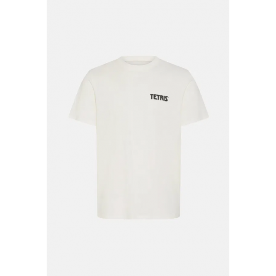 BLEND Ανδρικό Βαμβακερό T-shirt BHRADDIE TETRIS Regular Fit 20720529-Snow White(Λευκό)