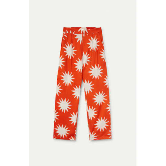 COMPANIA FANTASTICA Γυναικεία Παντελόνα Big Sun printed long pants 52C/44105 (Πορτοκαλί)