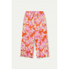 COMPANIA FANTASTICA Γυναικεία Παντελόνα Rubra Orange printed straight trousers 52C/11904 (Κοραλλί)