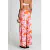 COMPANIA FANTASTICA Γυναικεία Παντελόνα Rubra Orange printed straight trousers 52C/11904 (Κοραλλί)
