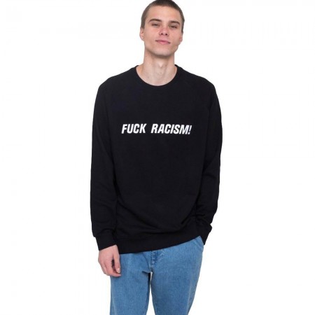 Dedicated Organic Cotton Ανδρικό Φούτερ - Fuck Rasism (Black)