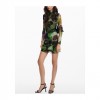 DESIGUAL Γυναικείο Φόρεμα Mini μακρυμάνικο VEST_CAMOUFLAGE_LACROIX 24WWVK36/4092 (Floral)