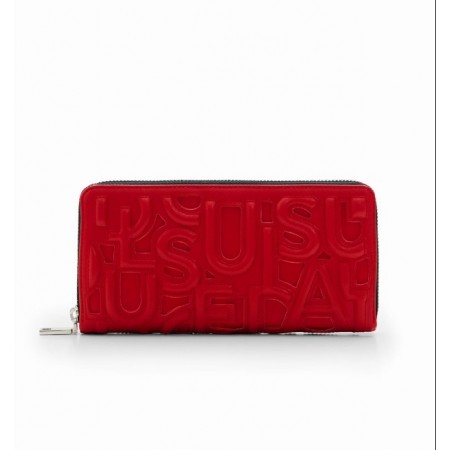 DESIGUAL Γυναικείο Πορτοφόλι Large letter wallet 20.5 x 2 x 10 cm 23WAYP30-3000 (Κόκκινο)