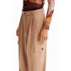 DESIGUAL Γυναικείο Παντελόνι Cargo M. Christian Lacroix Tailored Trousers 23WWPW20-6016 (Μπεζ)