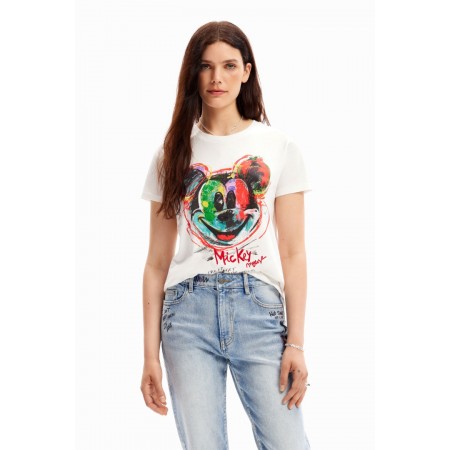 DESIGUAL Γυναικείο T-shirt Arty Mickey Mouse T-shirt 23WWTKC7-1000 (Λευκό)