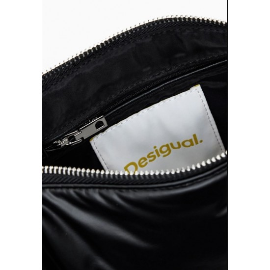 DESIGUAL Γυναικεία Τσάντα Crossbody Bag With Zipper LemonHeart 24WAXA37/2000 - Black (Μαύρο)