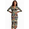 DESIGUAL Γυναικείο Midi Φόρεμα M. Christian Lacroix Tapestry Midi Dress 23WWVF15-6007 (Multicolour)