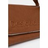 DESIGUAL Γυναικεία Τσάντα Ώμου Bag Half Logo Venecia Cont 24WAXP42/6064-Brown (Καφέ)