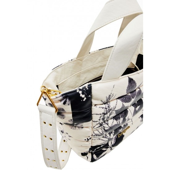 DESIGUAL Γυναικεία Τσάντα Bols No Name Valdivia Shoulder Bag White 38x27x13 23WAXP87-1002 (Λευκό)