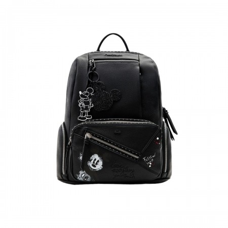 DESIGUAL Γυναικεία Τσάντα Medium Faux Leather Backpack 31 x 14.1 x 36 cm 23WAKP02-2000 (Μαύρο)